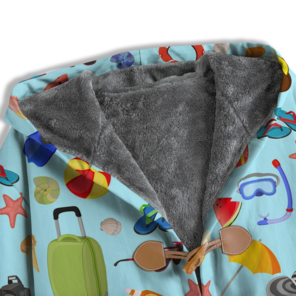 Summer Vacation Travel Print Pattern Men's Windbreaker Jacket-grizzshop