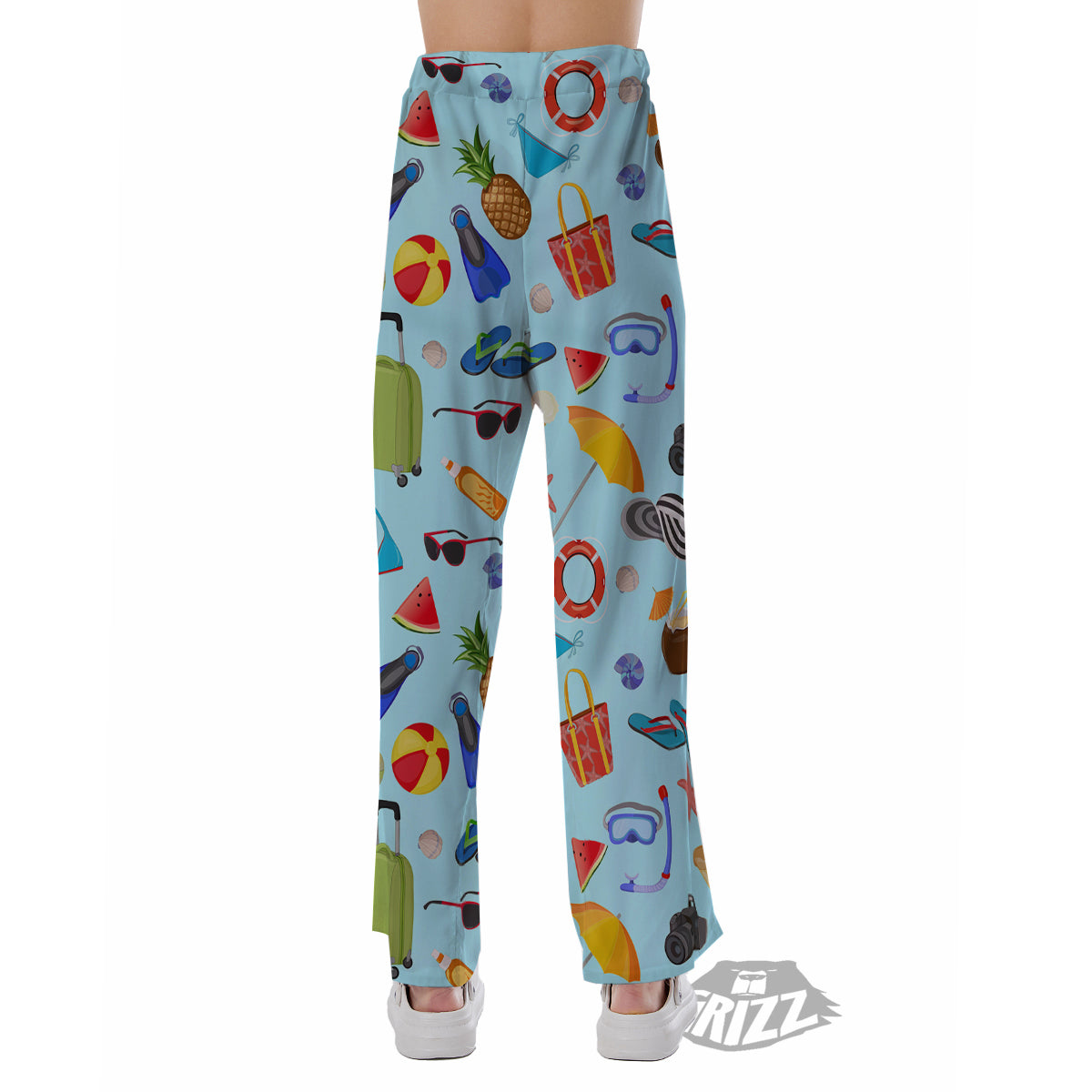Summer Vacation Travel Print Pattern Pajama Pants-grizzshop