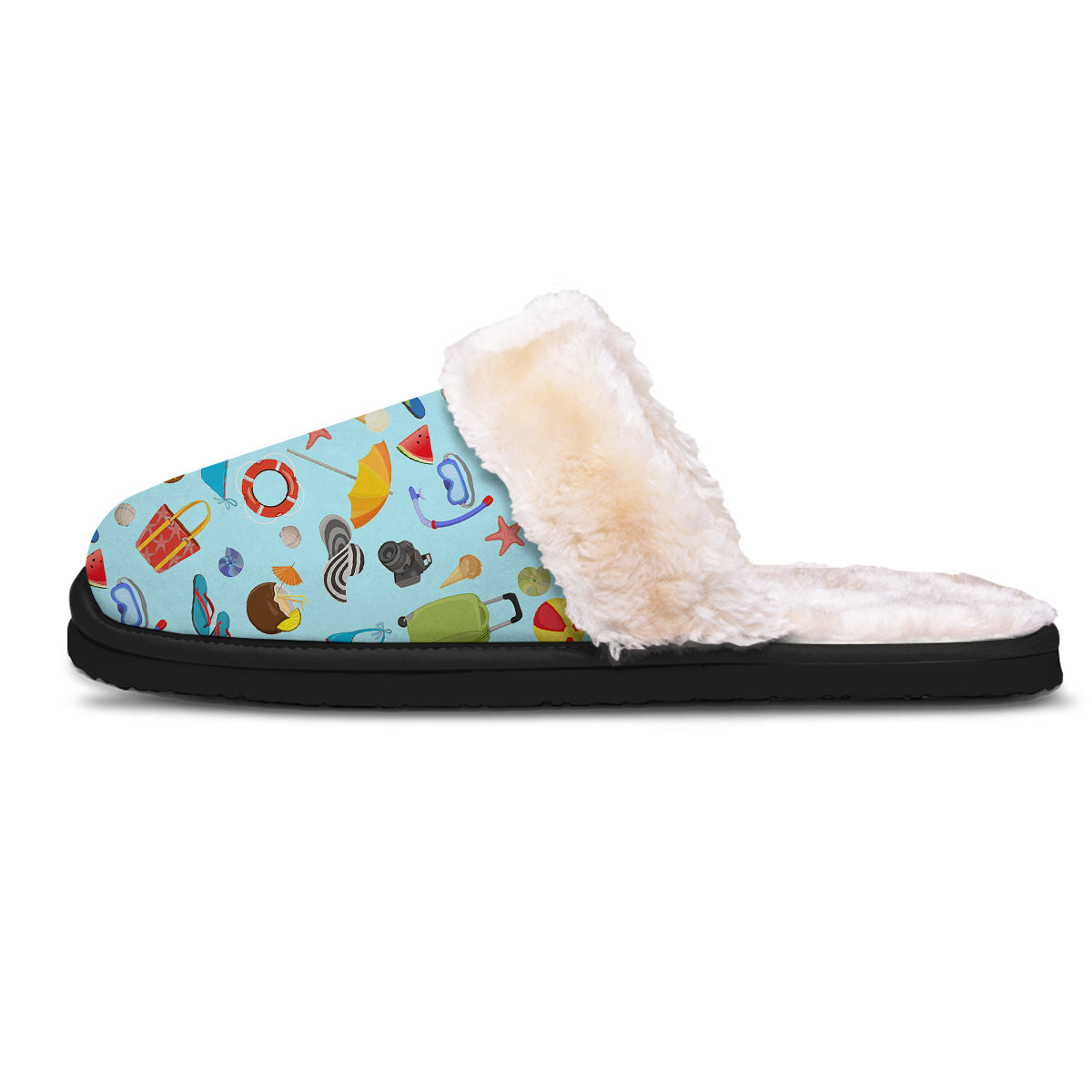 Summer Vacation Travel Print Pattern Slippers-grizzshop