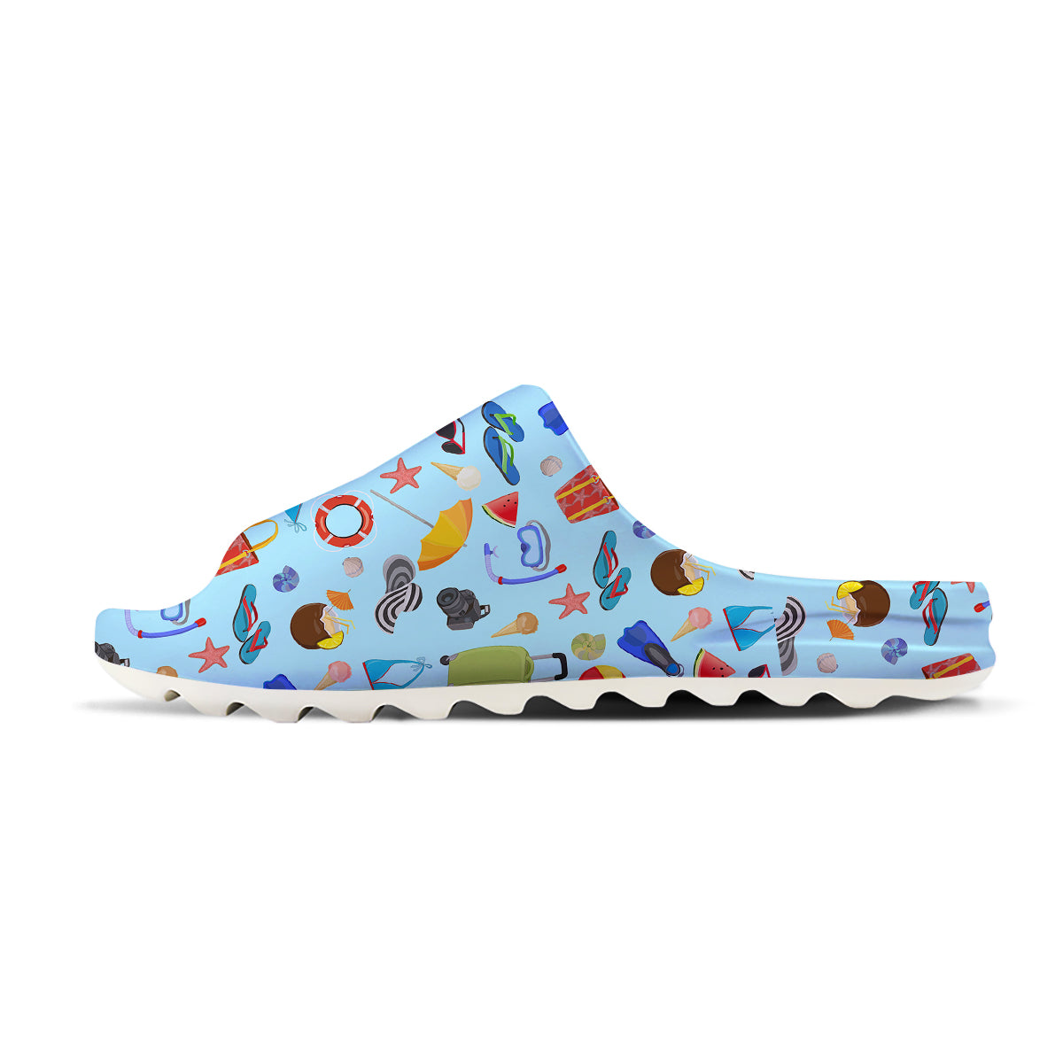 Summer Vacation Travel Print Pattern Sandals-grizzshop