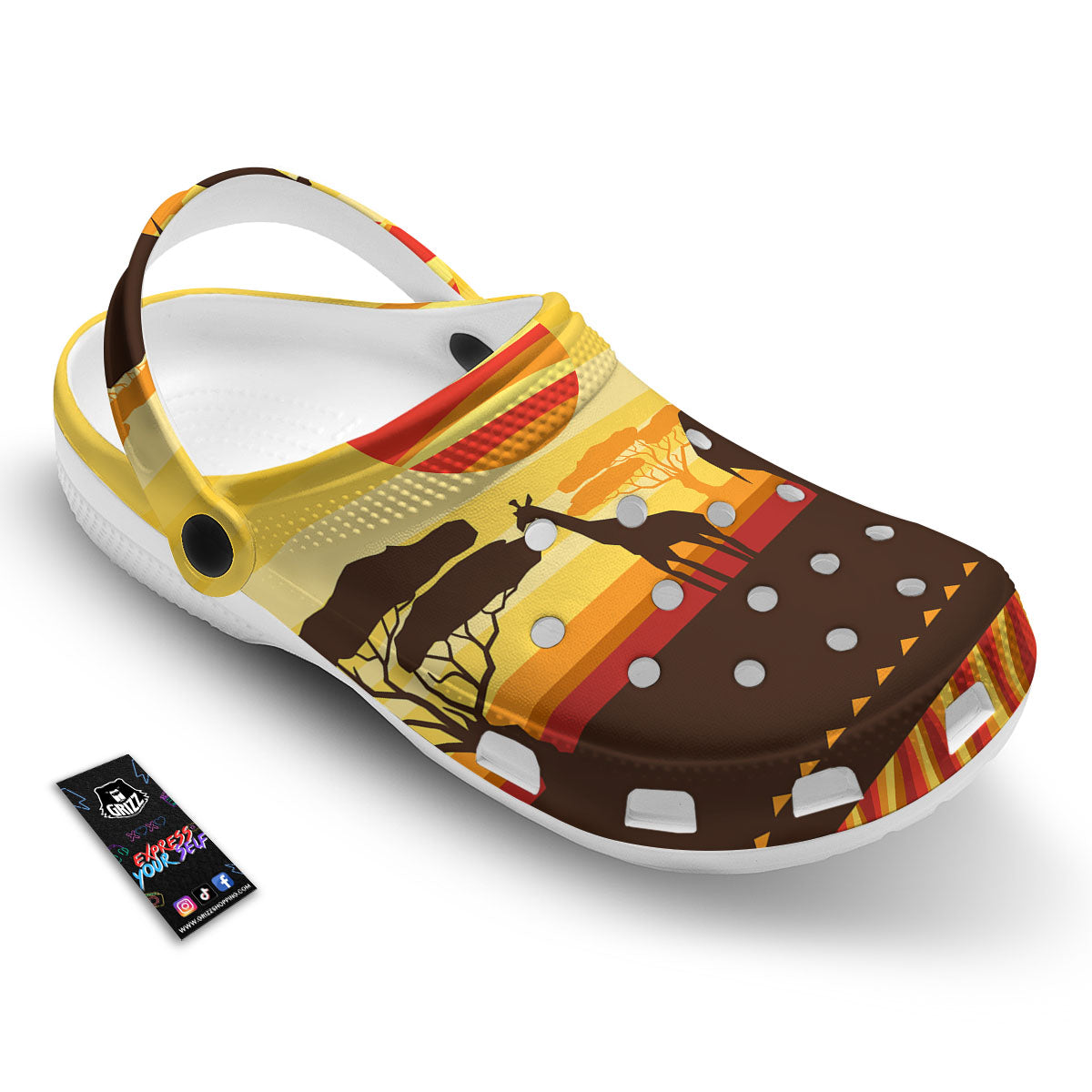 Sun African Print Clog-grizzshop