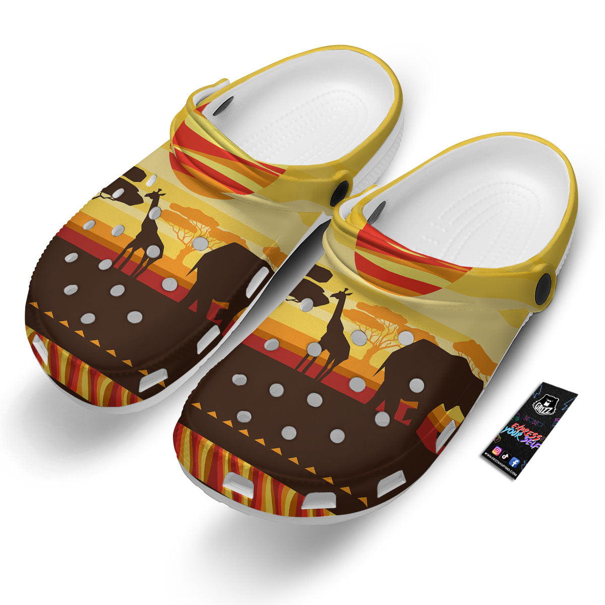 Sun African Print Clog-grizzshop