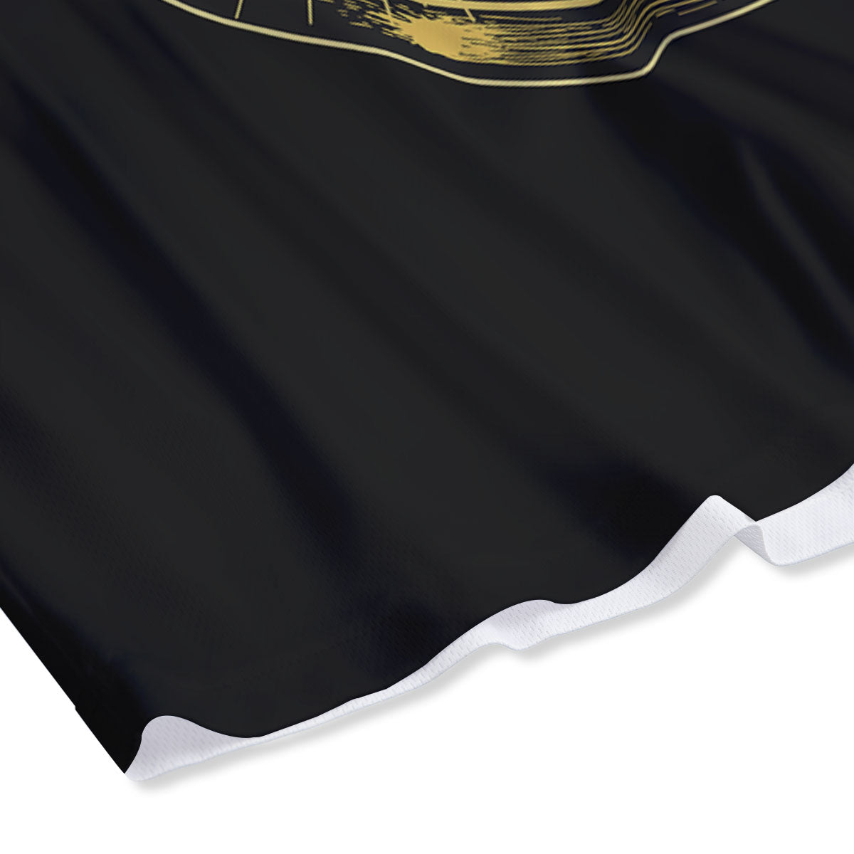 Sun And Gold Moon Print Mesh Shorts