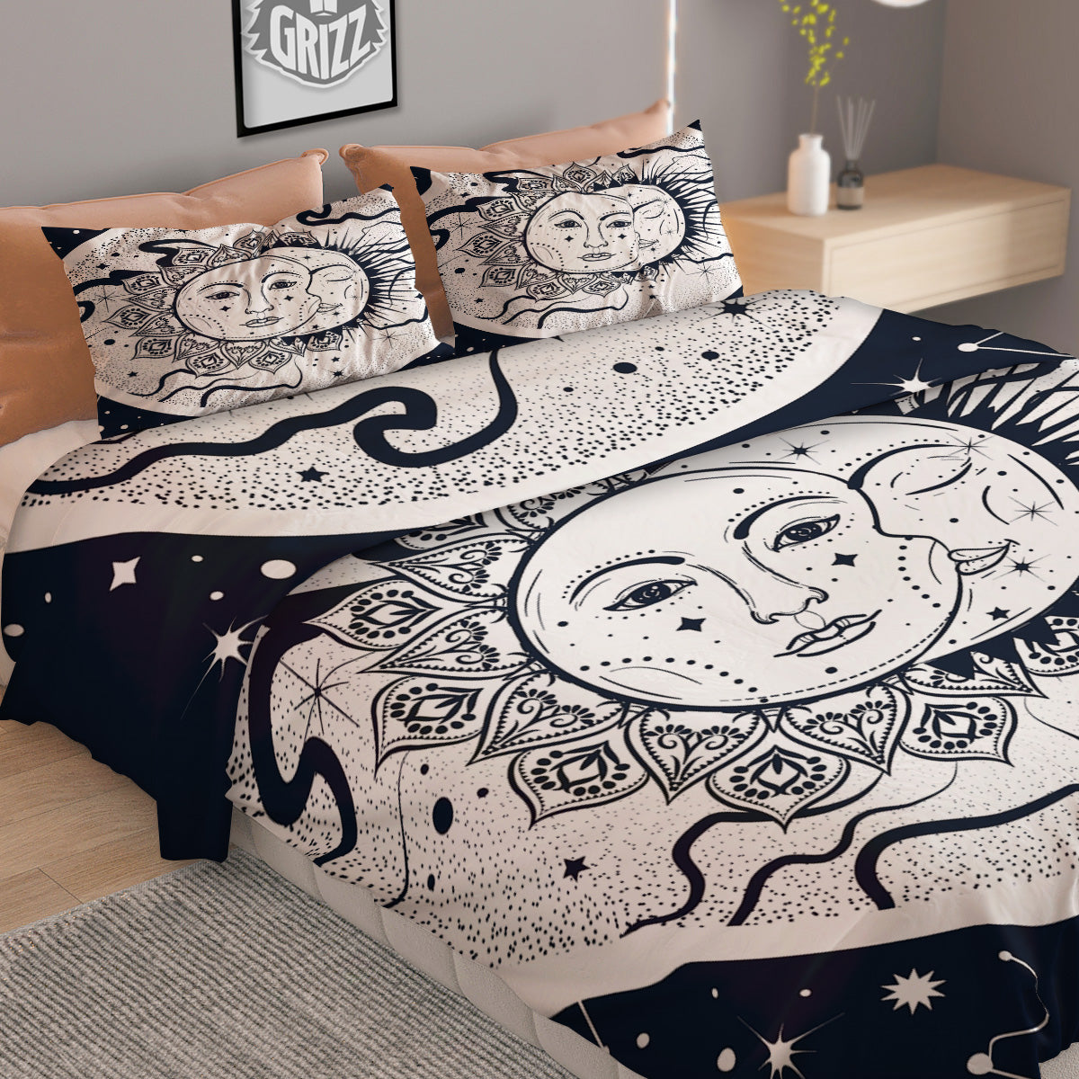 Space Endless Print Duvet Cover Bedding Set