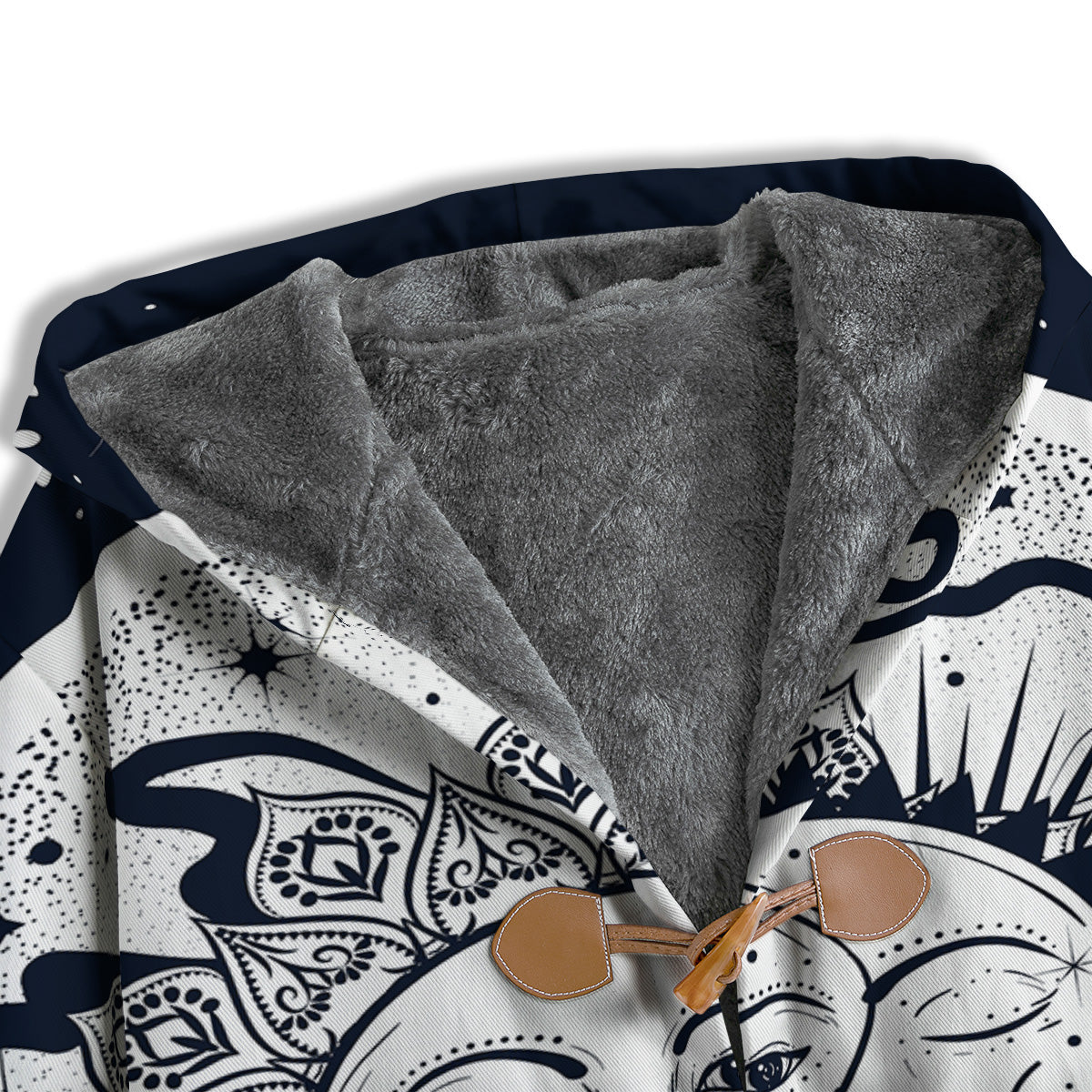 Sun And Moon Bohemian Celestial Print Men's Windbreaker Jacket-grizzshop