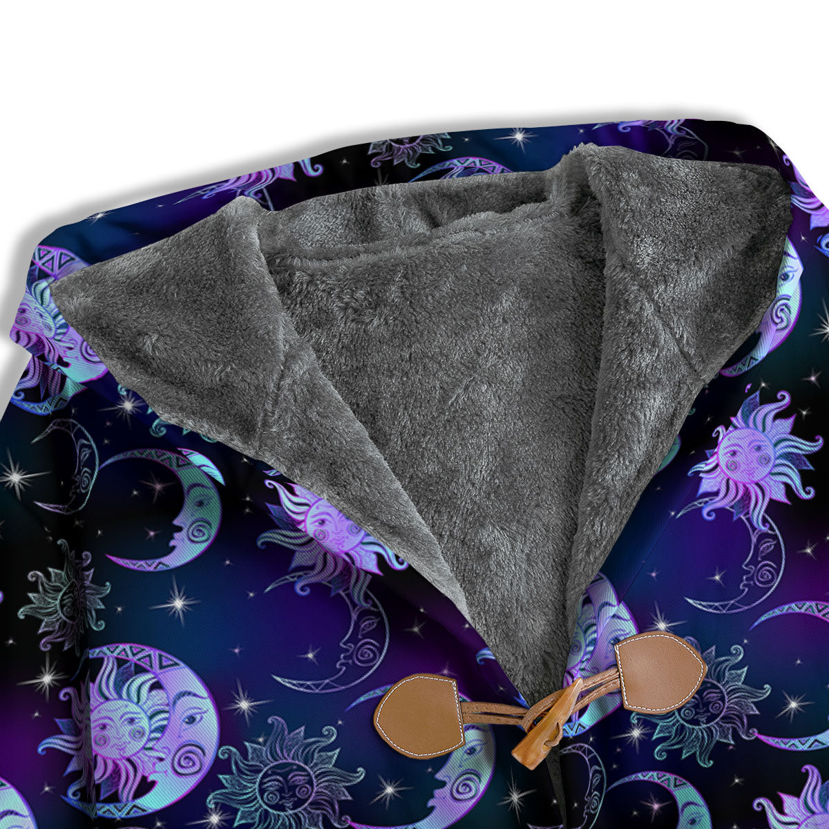 Sun And Moon Galaxy Celestial Print Men's Windbreaker Jacket-grizzshop