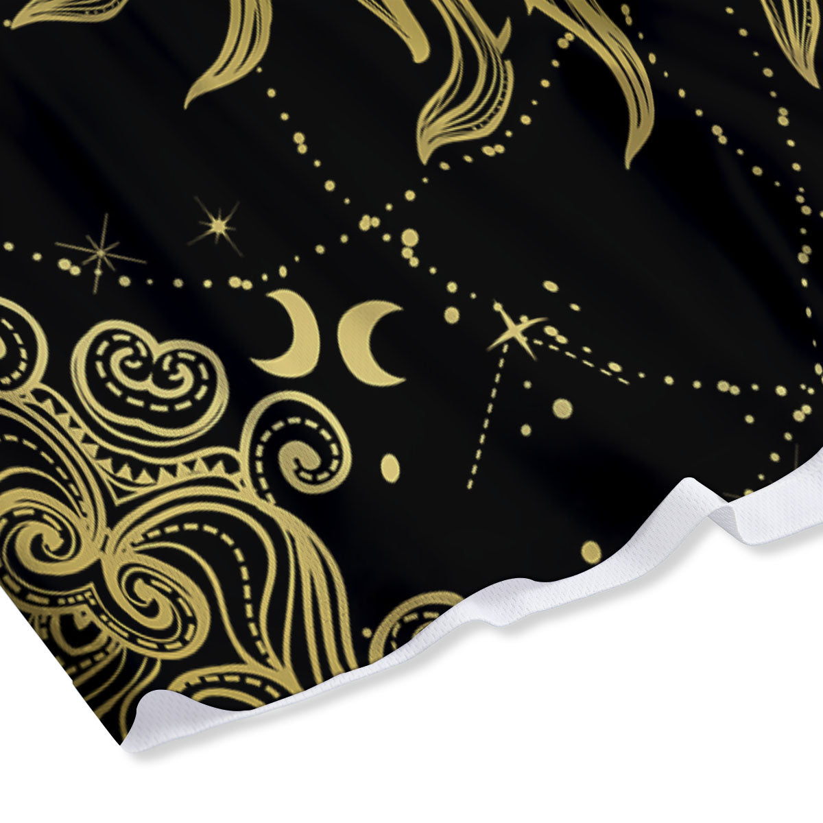 Sun Celestial Vintage Print Mesh Shorts