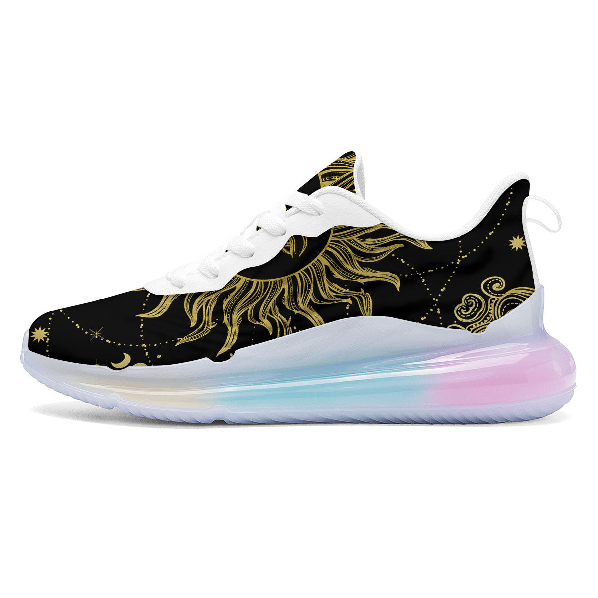 Sun Celestial Vintage Print Running Sneakers-grizzshop