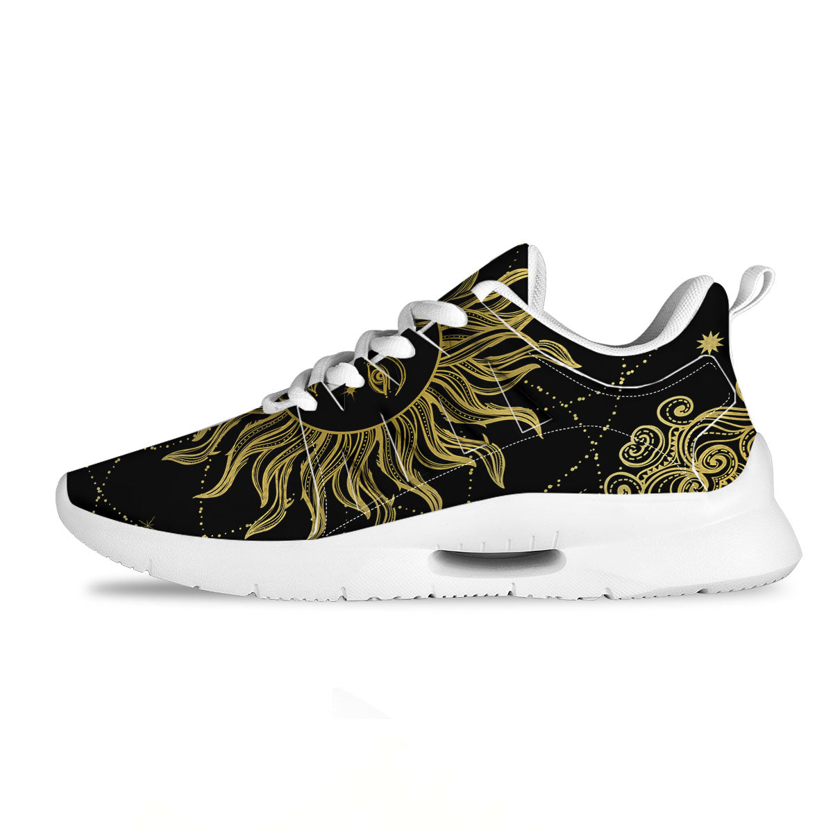 Sun Celestial Vintage Print Tennis Shoes-grizzshop