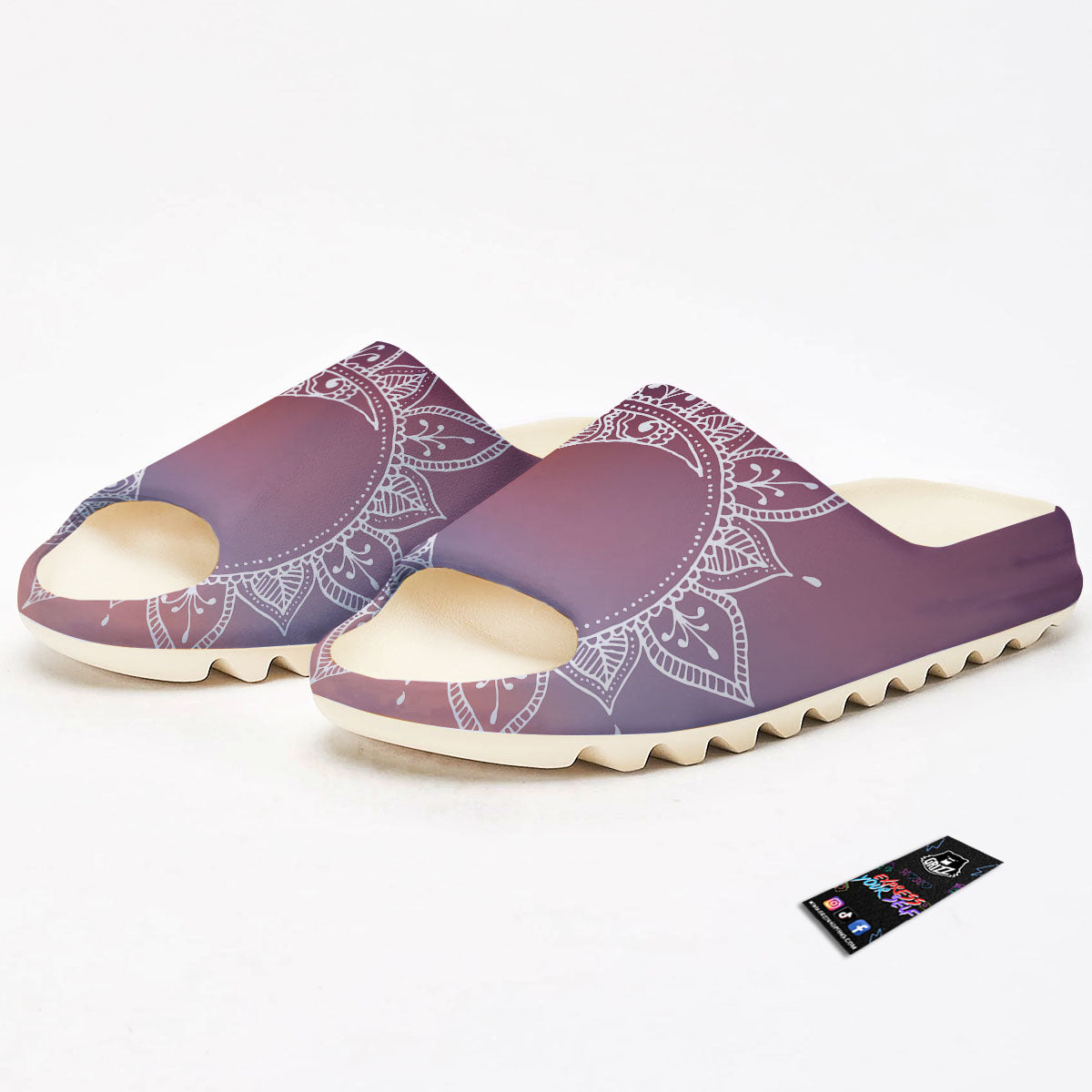 Sun Mandala Print Sandals-grizzshop