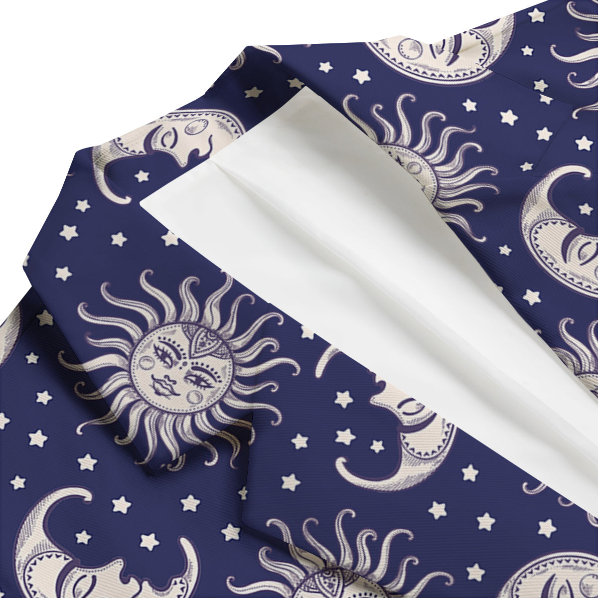 Sun Moon Celestial Pattern Print Men's Blazer-grizzshop