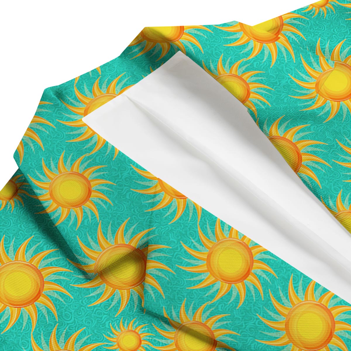 Sun Pattern Print Men's Blazer-grizzshop