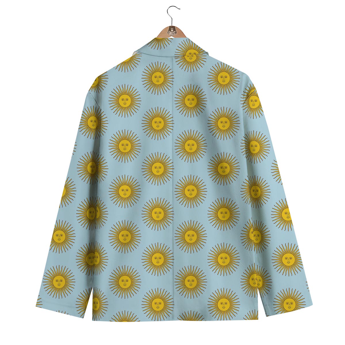 Sun Print Pattern Men's Blazer-grizzshop