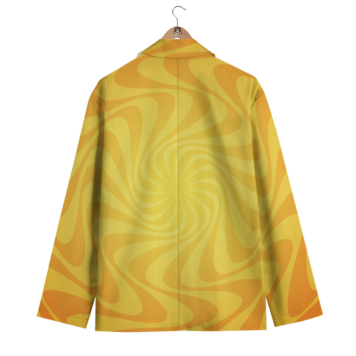 Sun Psychedelic Burning Print Men's Blazer-grizzshop