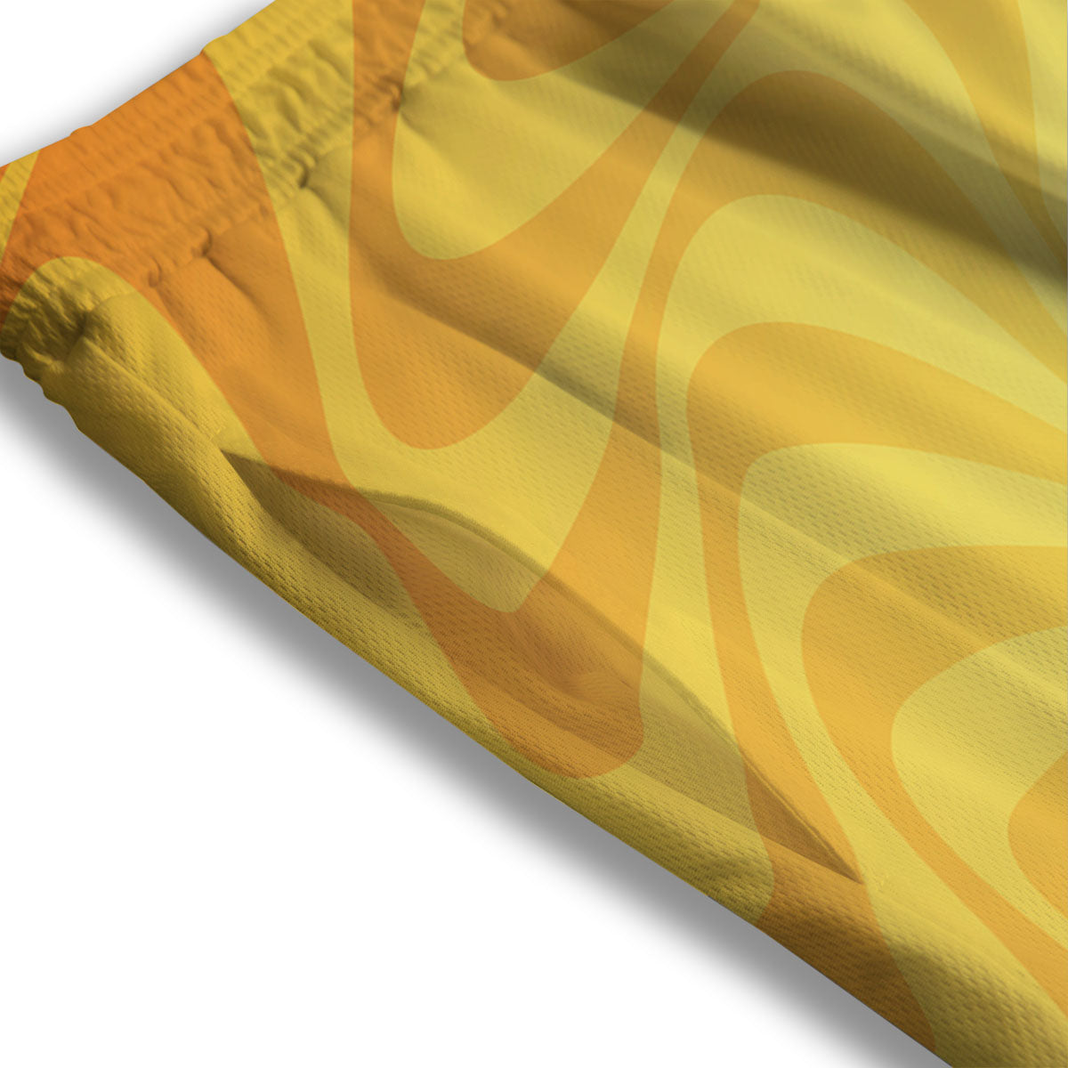 Sun Psychedelic Burning Print Mesh Shorts-grizzshop