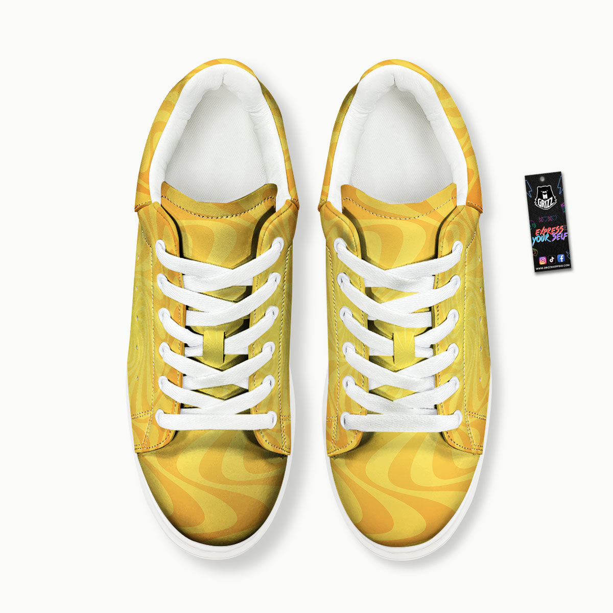 Sun Psychedelic Burning Print Platform Shoes-grizzshop