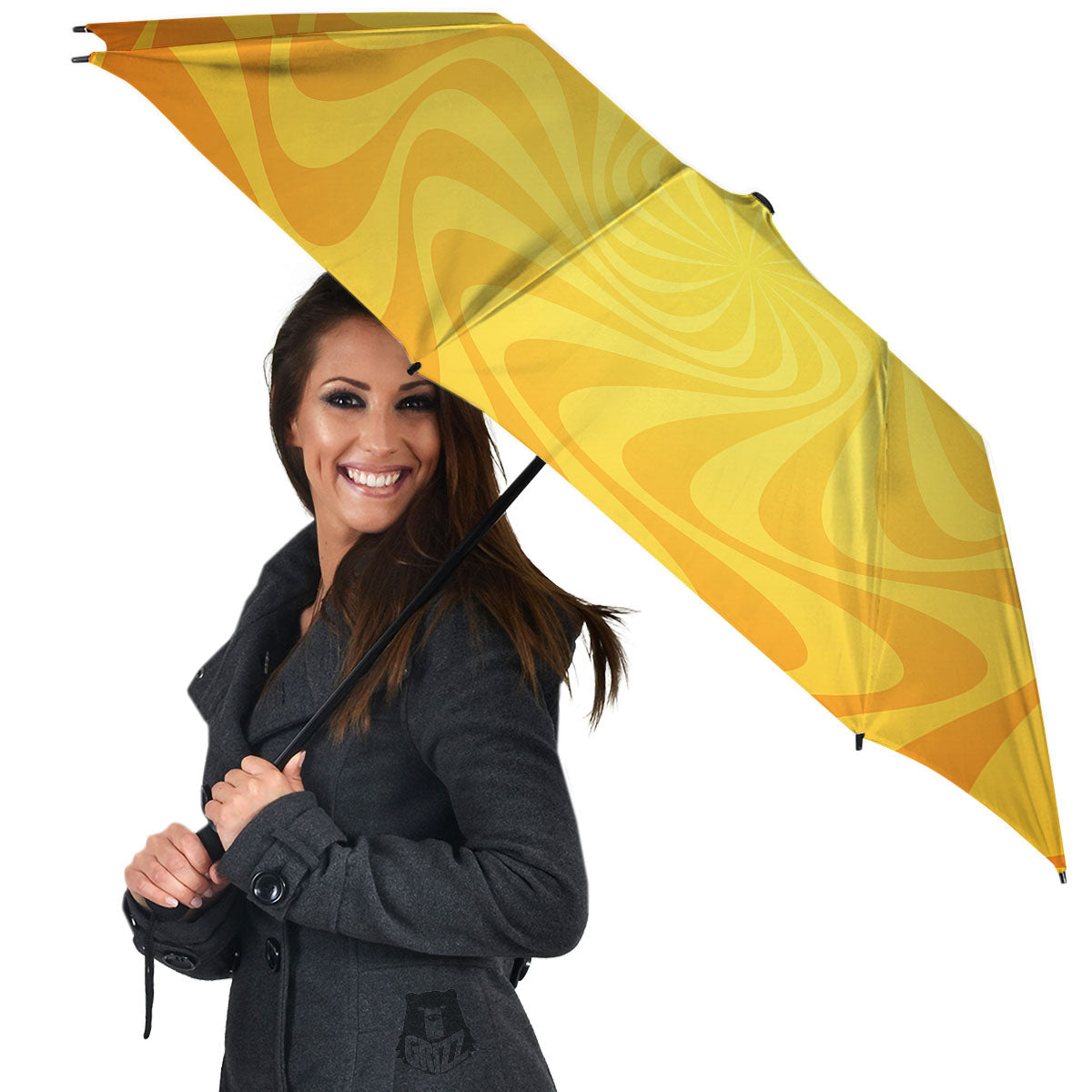 Sun Psychedelic Burning Print Umbrella-grizzshop
