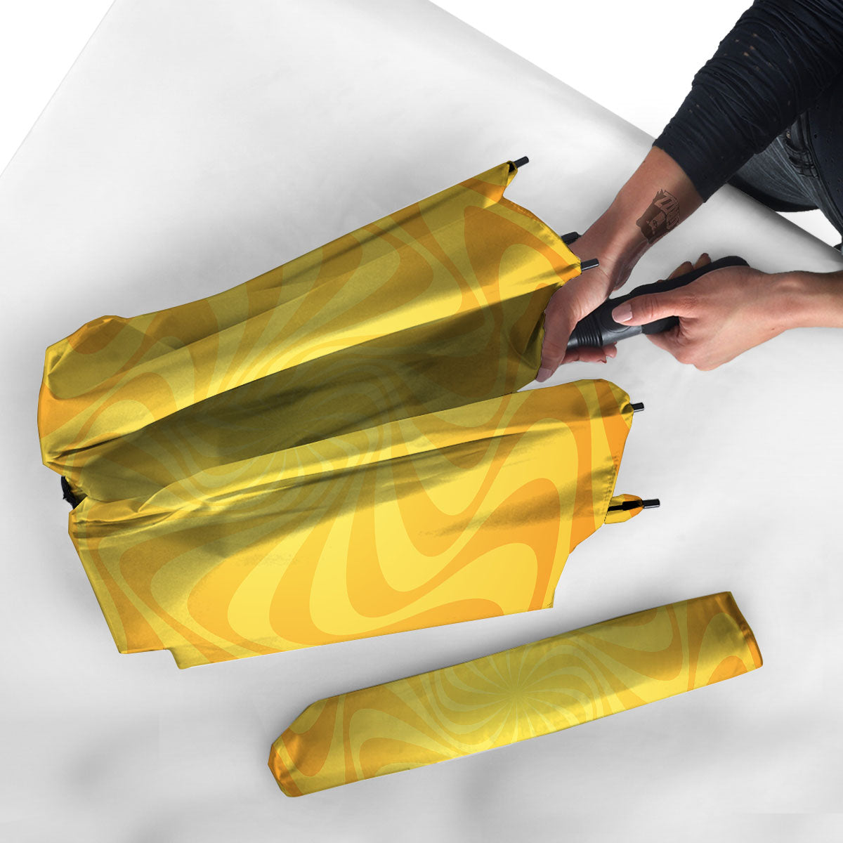 Sun Psychedelic Burning Print Umbrella-grizzshop