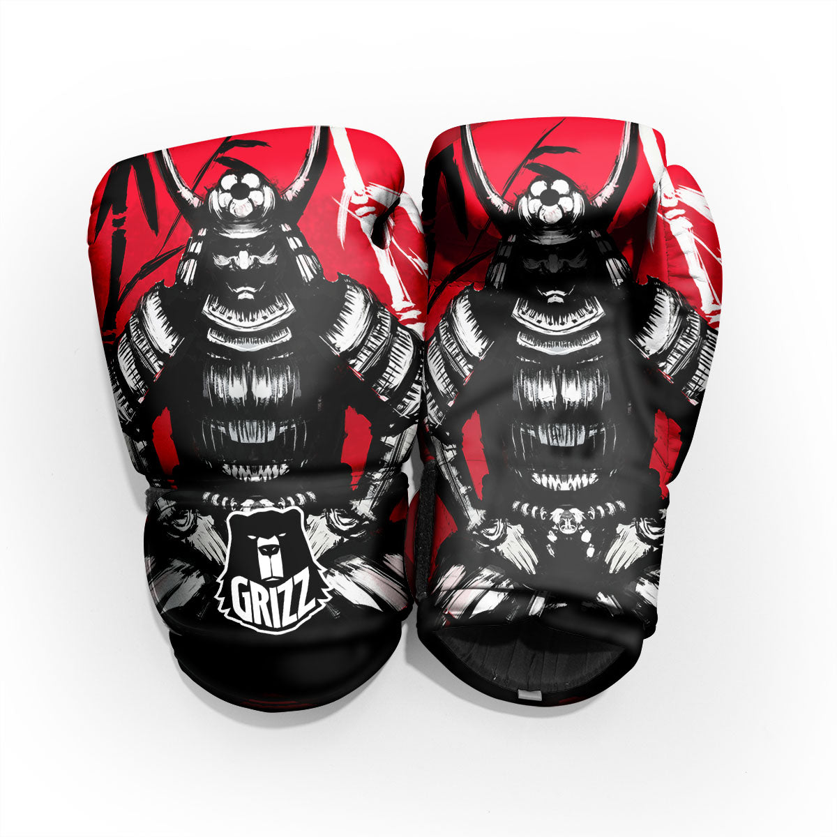 Sun Samurai Red Rising Print Pro Boxing Glove