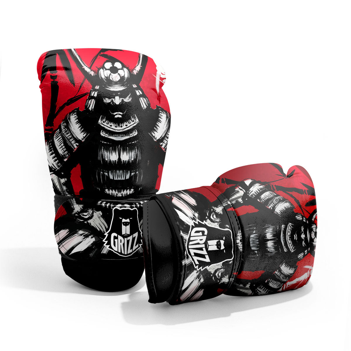 Sun Samurai Red Rising Print Pro Boxing Glove