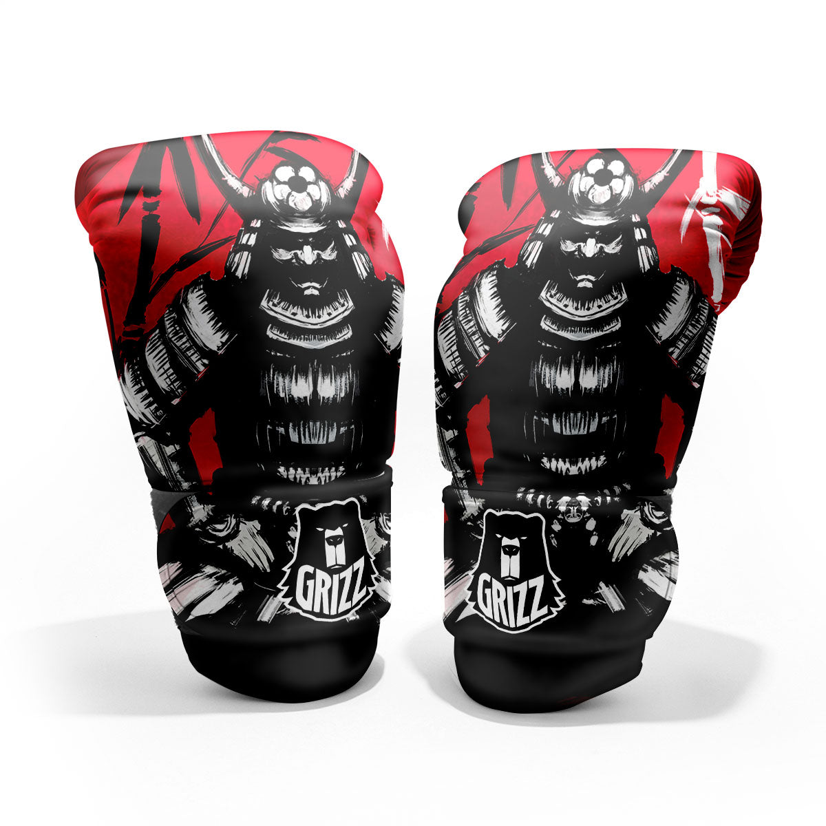 Sun Samurai Red Rising Print Pro Boxing Glove