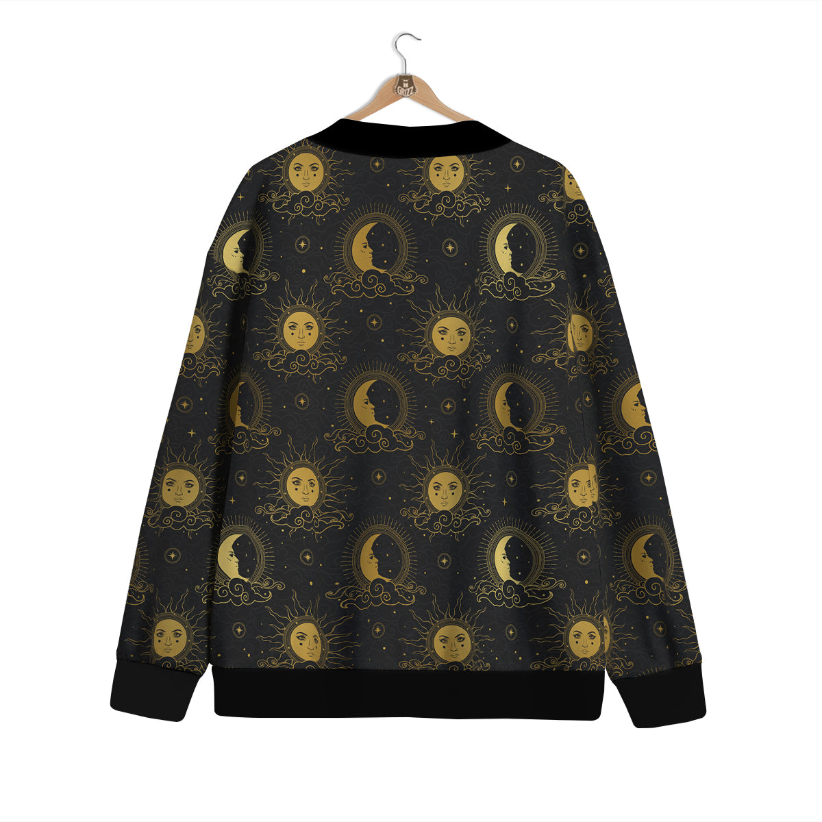 Sun Vintage Print Pattern Cardigan-grizzshop