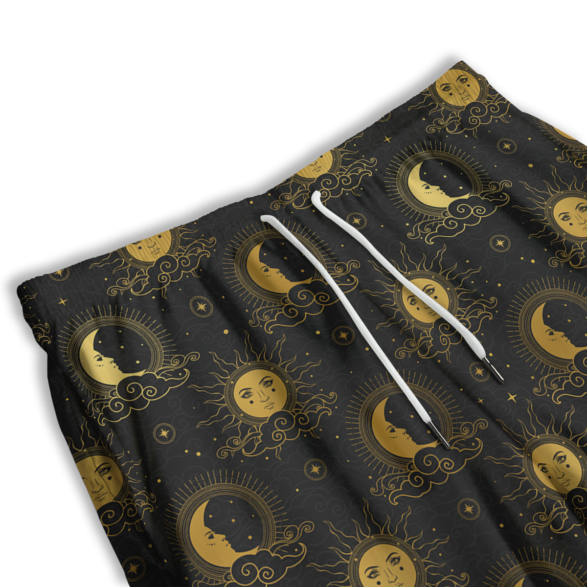 Sun Vintage Print Pattern Men's Athletic Shorts