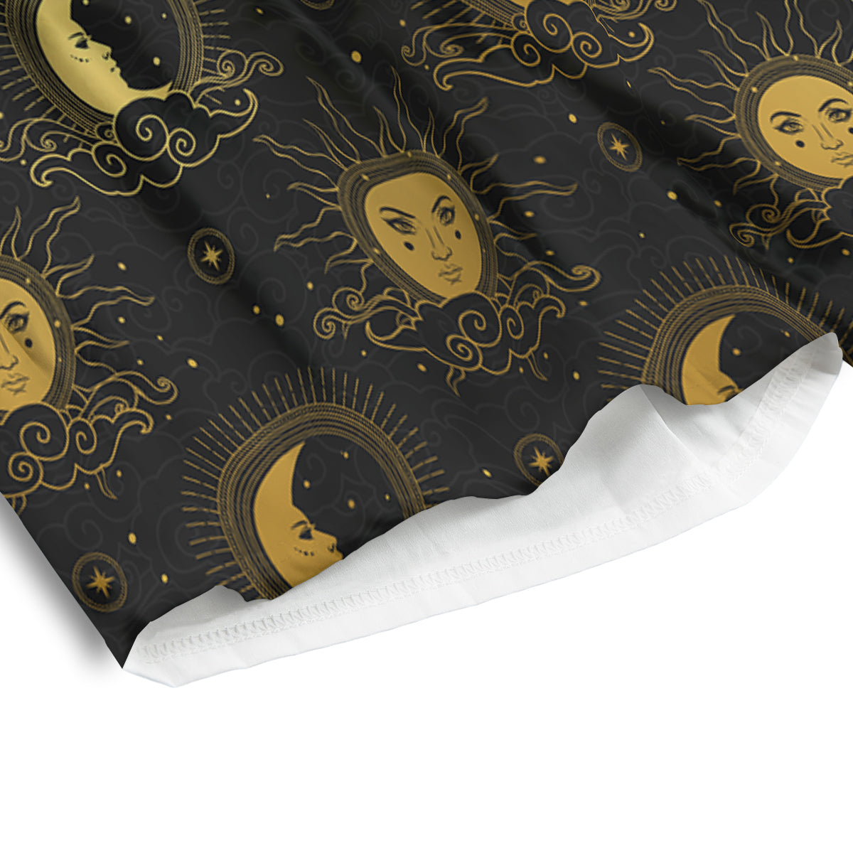Sun Vintage Print Pattern Men's Athletic Shorts