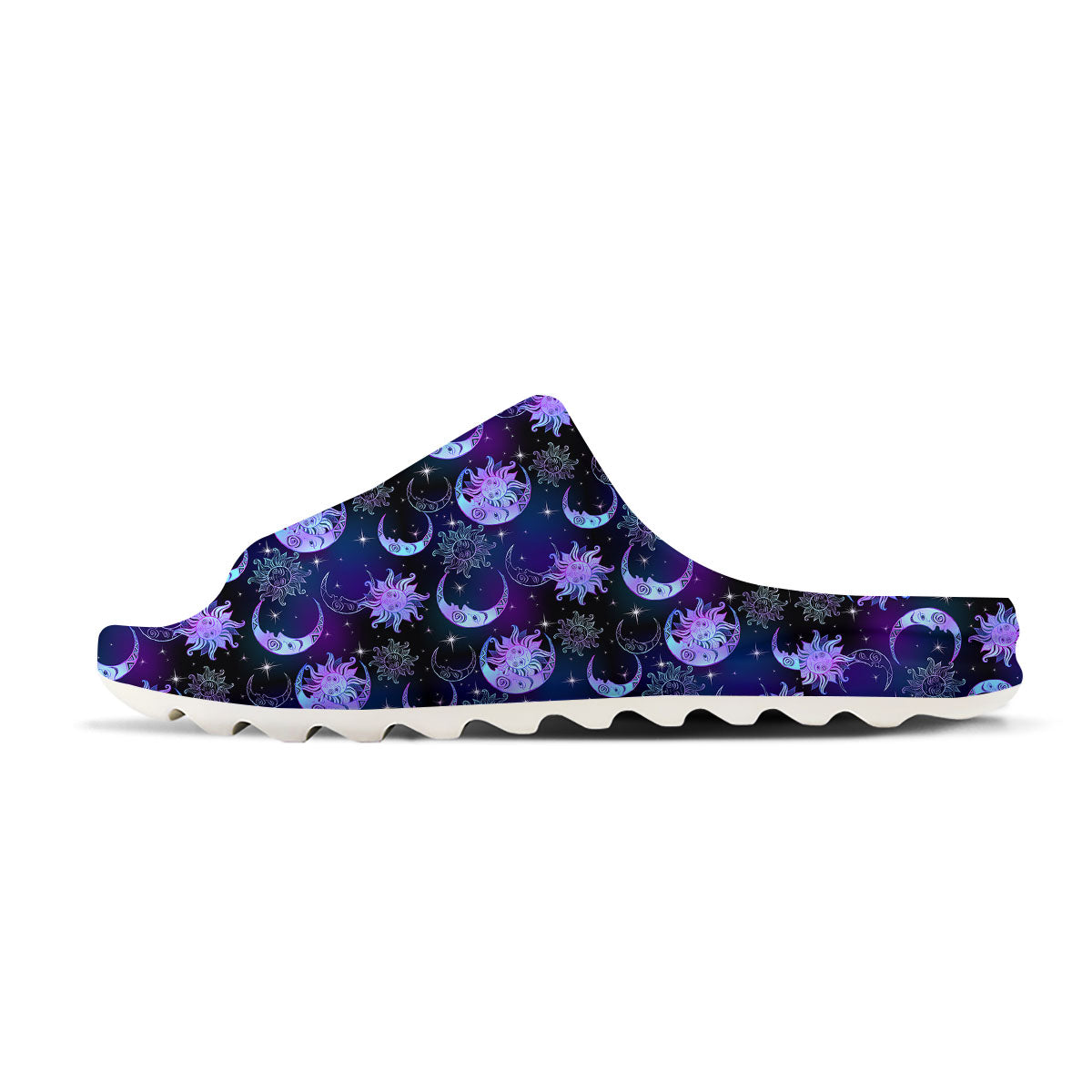 Sun And Moon Galaxy Celestial Print Sandals-grizzshop