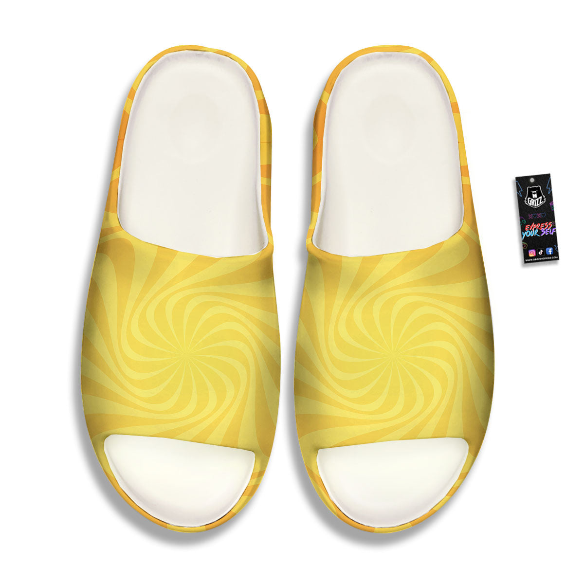 Sun Psychedelic Burning Print Sandals-grizzshop