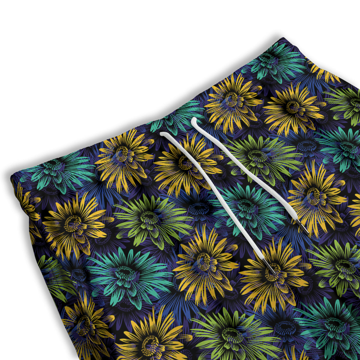 Sunflower Abstract Print Pattern Men's Athletic Shorts