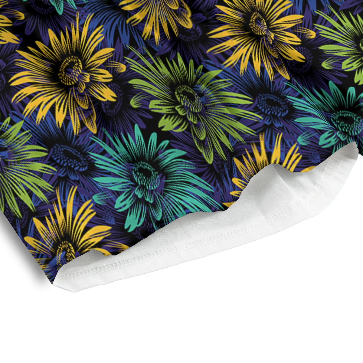 Sunflower Abstract Print Pattern Men's Athletic Shorts
