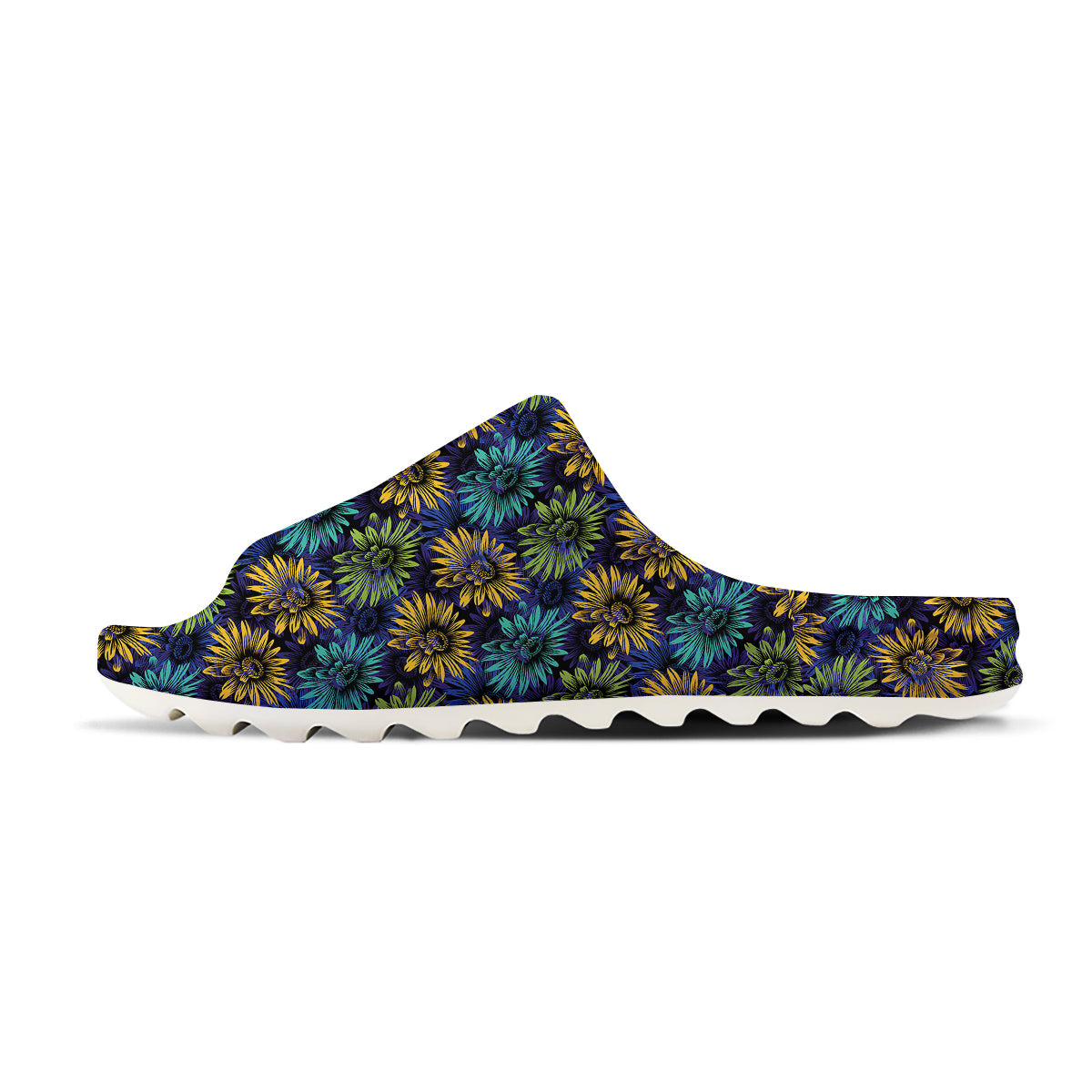 Sunflower Abstract Print Pattern Sandals-grizzshop
