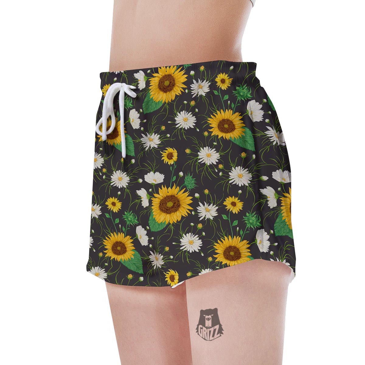 Sunflower And Chamomile Women's Shorts-grizzshop
