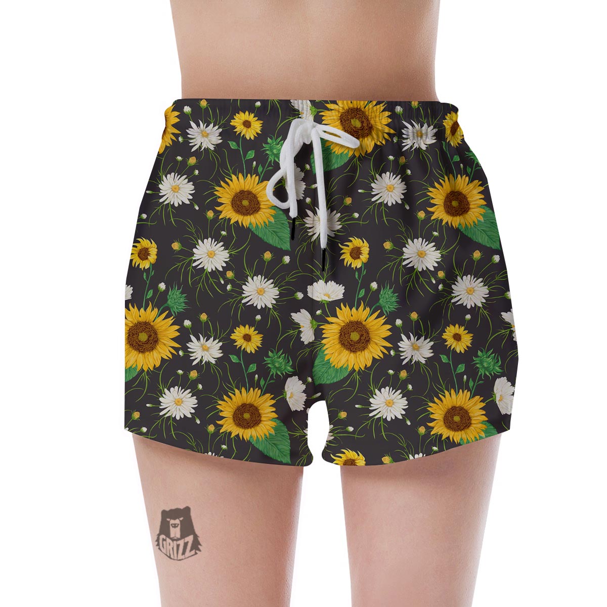 Sunflower And Chamomile Women's Shorts-grizzshop