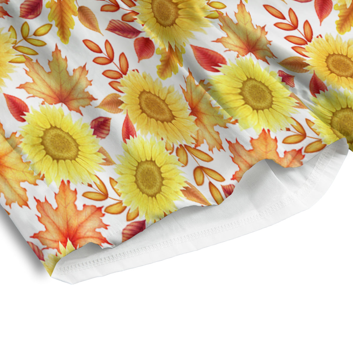 Sunflower Autumn Print Pattern Men's Athletic Shorts