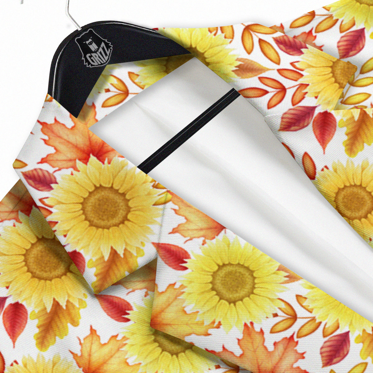 Sunflower Autumn Print Pattern Men's Sport Coat-grizzshop