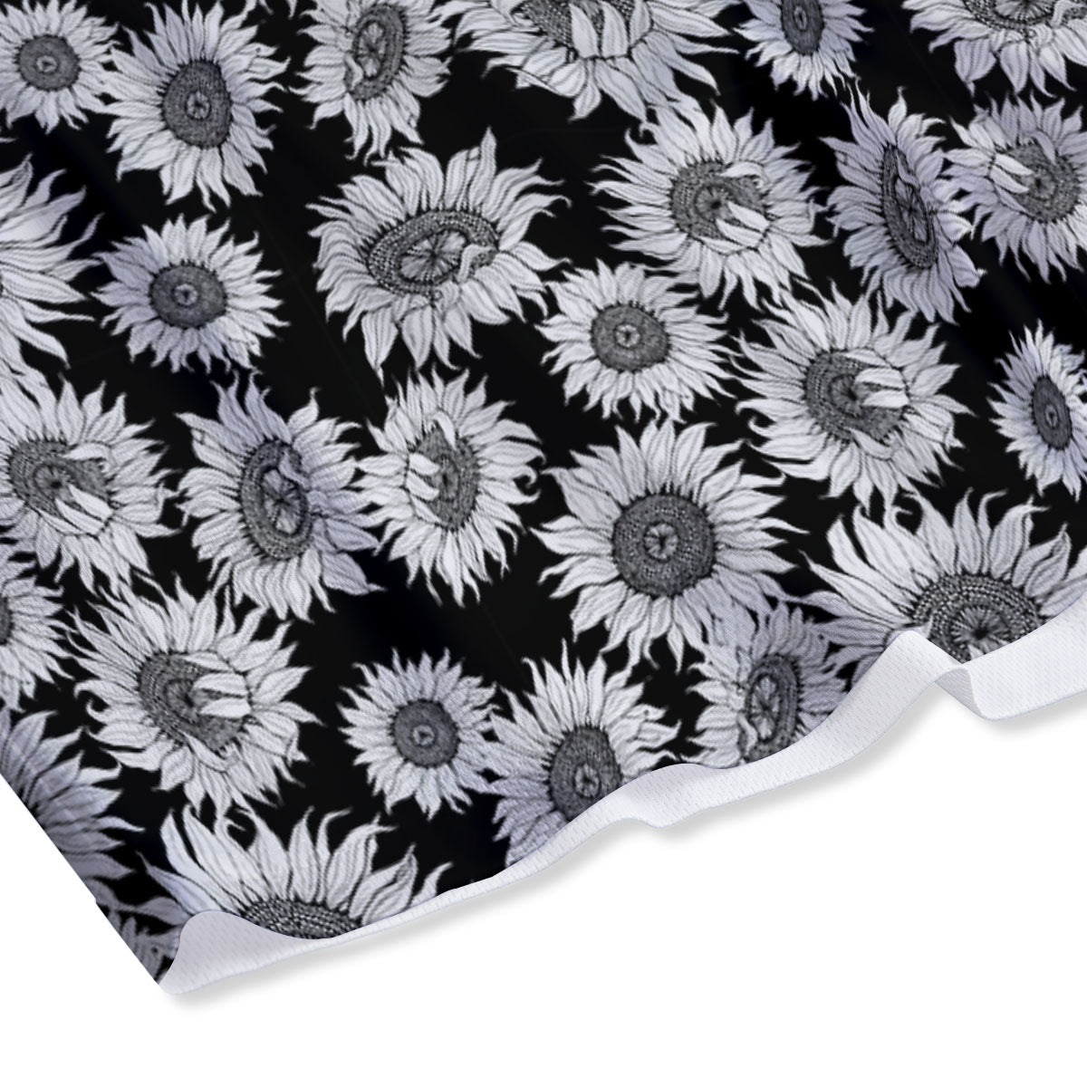 Sunflower Black Print Pattern Mesh Shorts-grizzshop