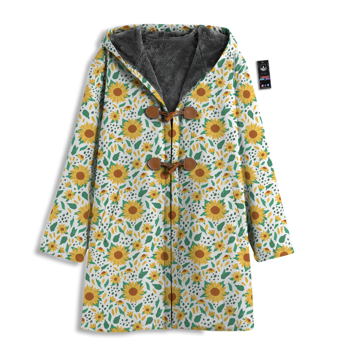 Sunflower Blooming Print Pattern Men's Windbreaker Jacket-grizzshop