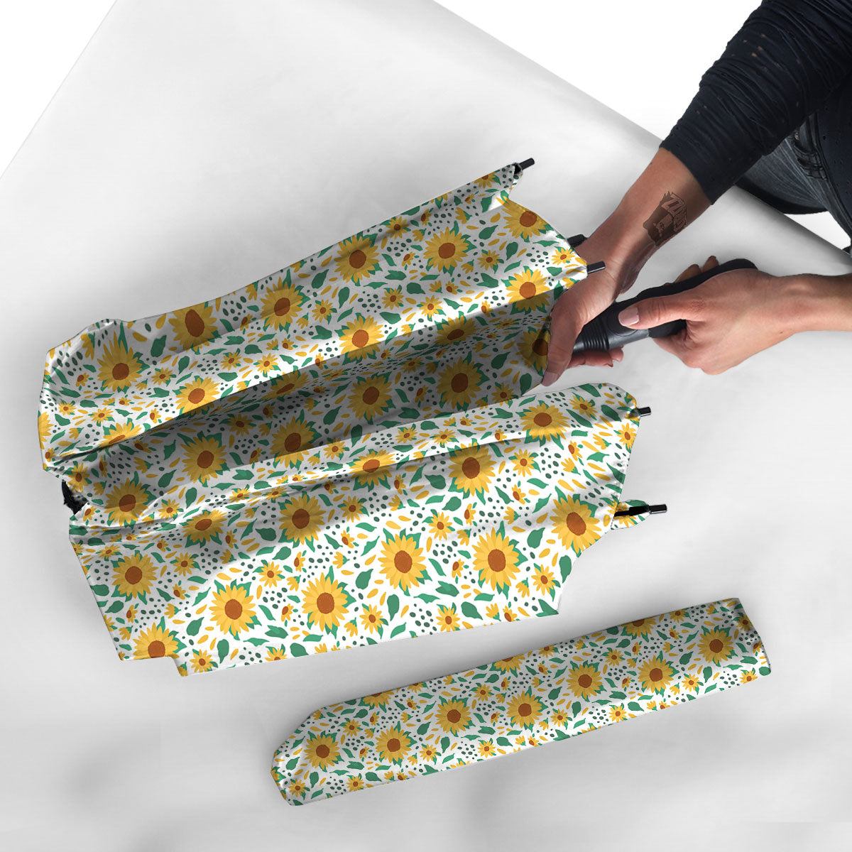 Sunflower Blooming Print Pattern Umbrella-grizzshop