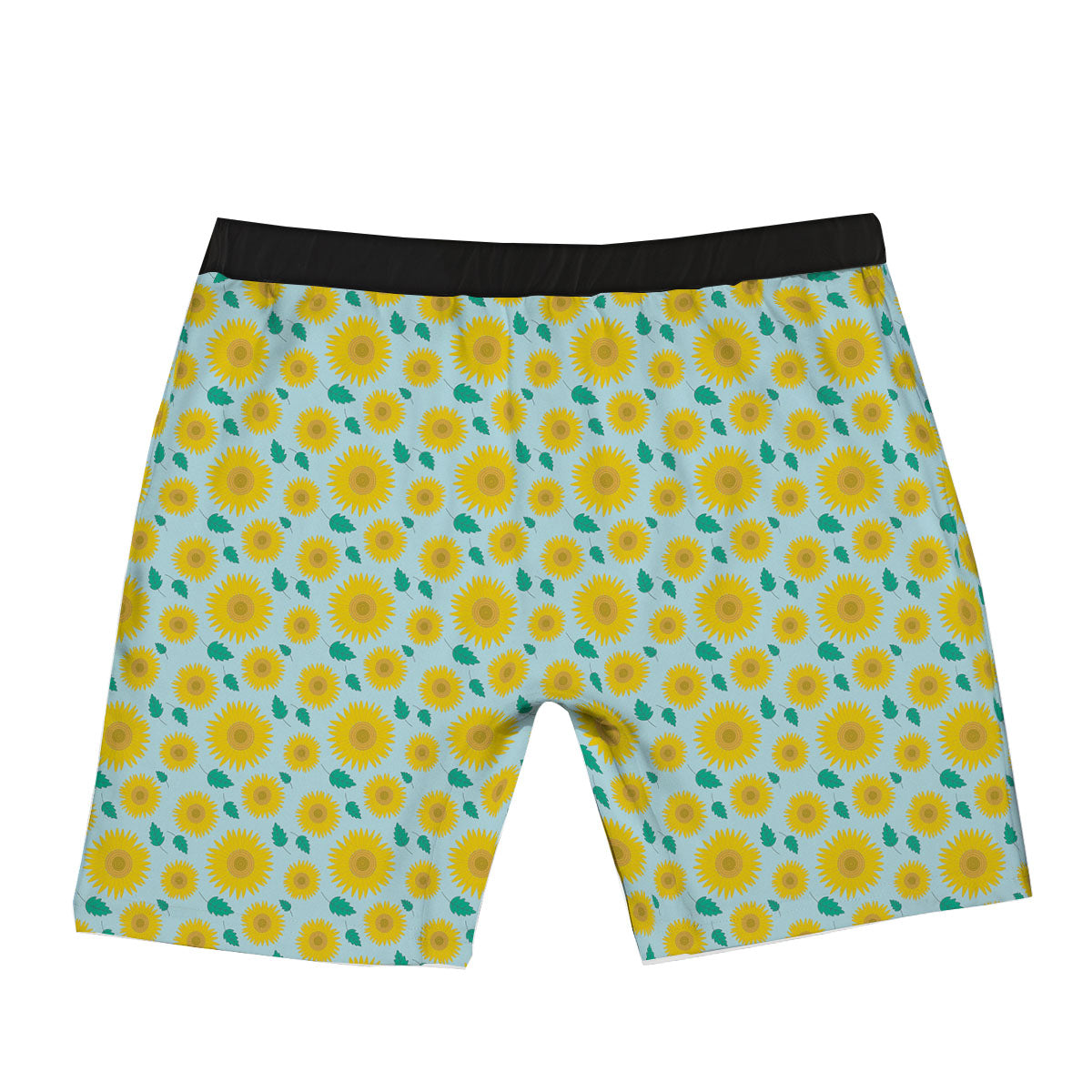 Sunflower Blue Cute Print Pattern Boxer Briefs-grizzshop