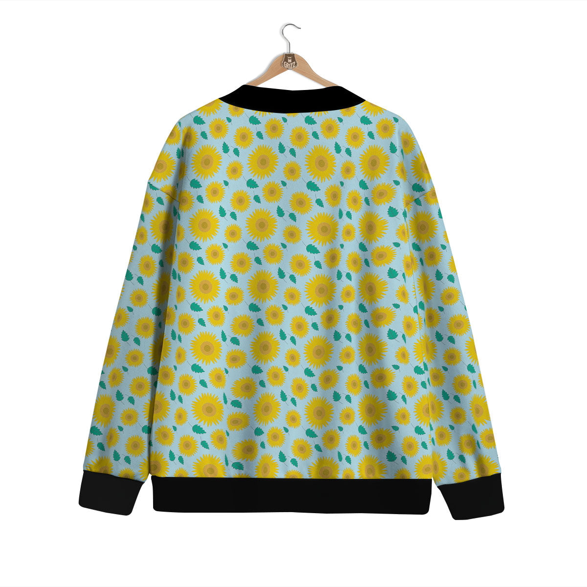 Sunflower Blue Cute Print Pattern Cardigan-grizzshop