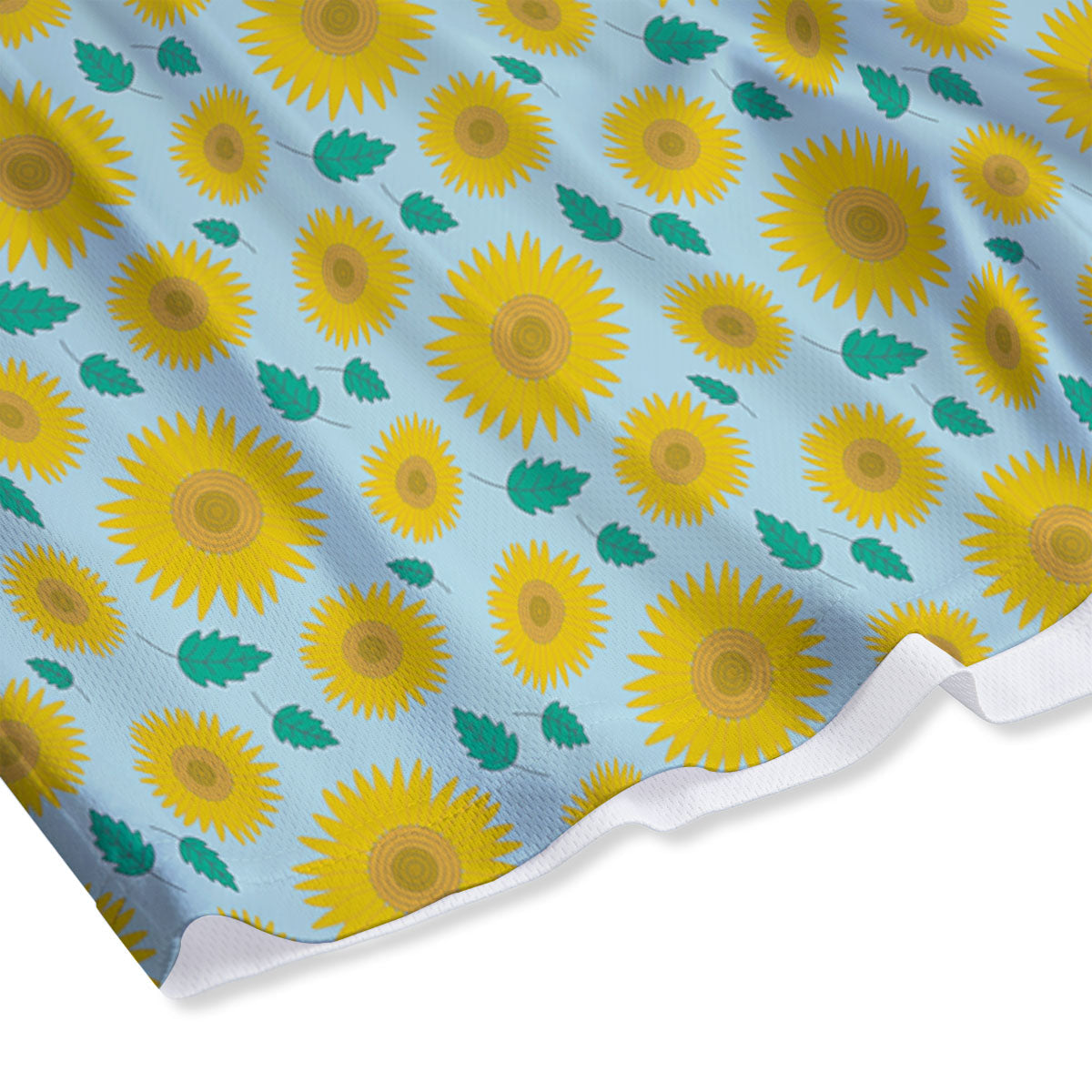 Sunflower Blue Cute Print Pattern Mesh Shorts-grizzshop