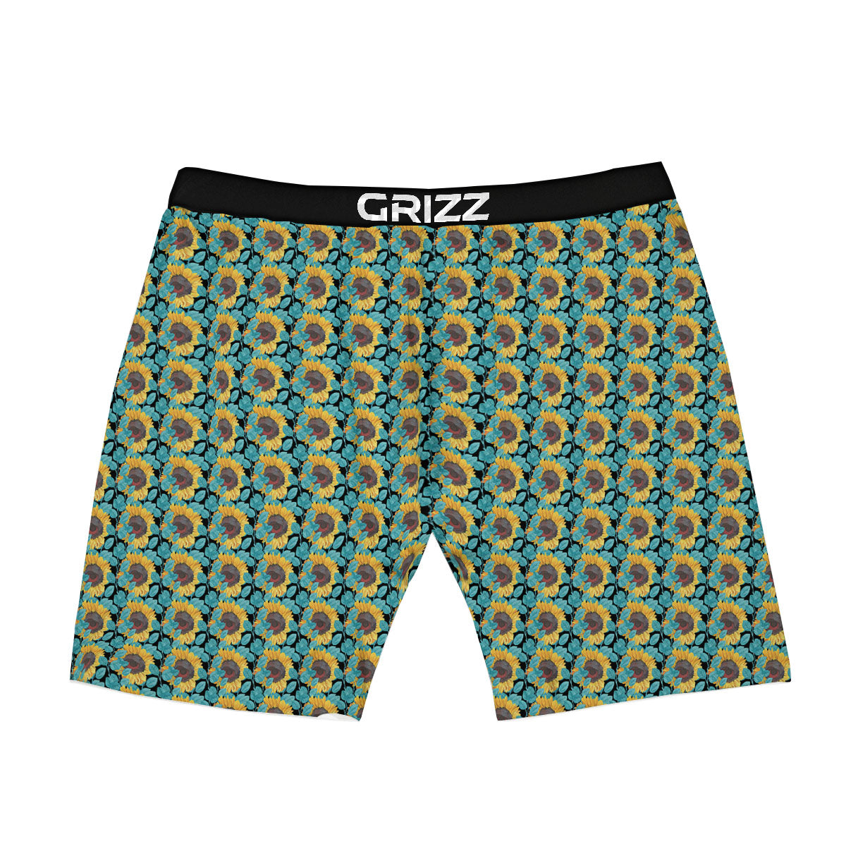 Sunflower Blue Print Pattern Boxer Briefs-grizzshop