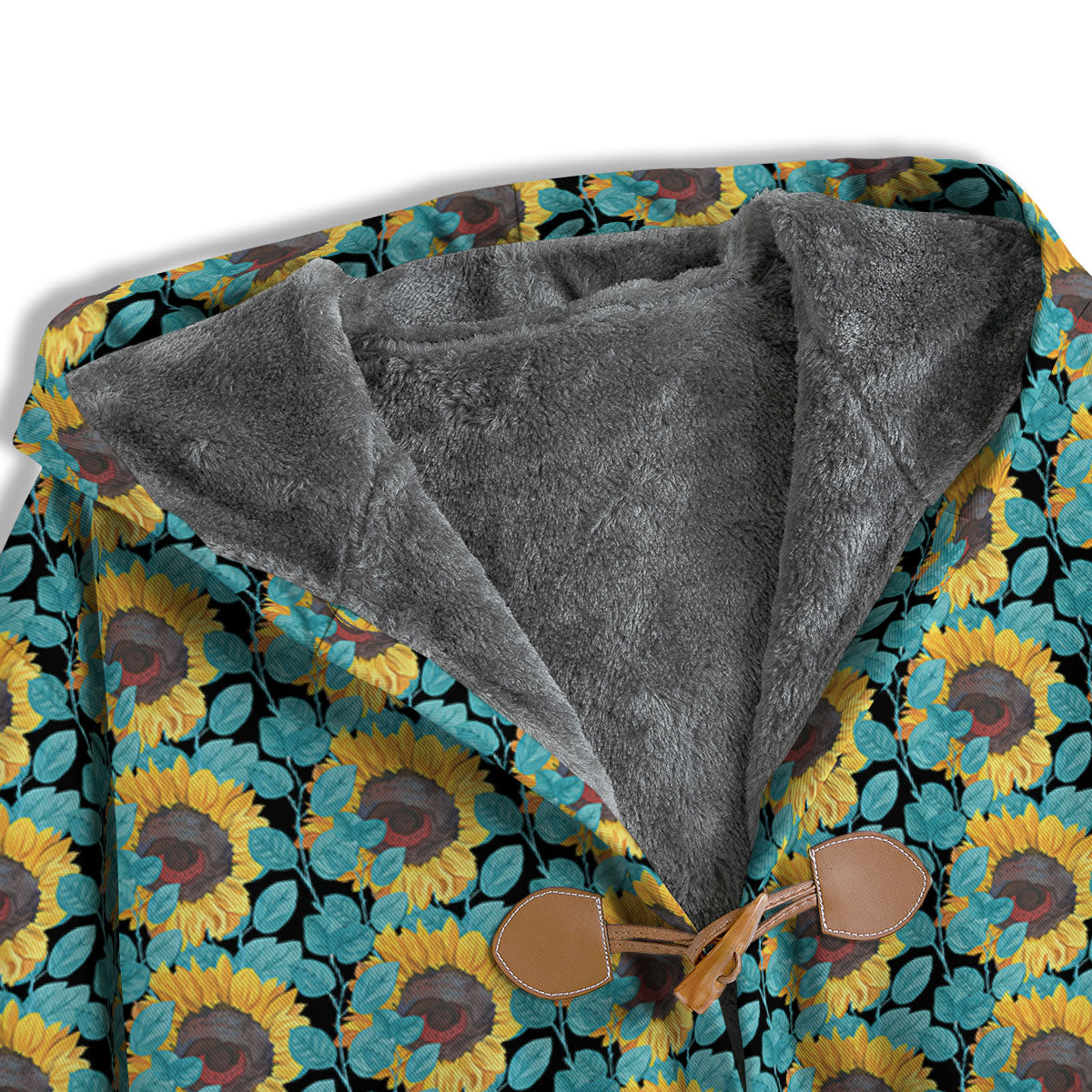 Sunflower Blue Print Pattern Men's Windbreaker Jacket-grizzshop