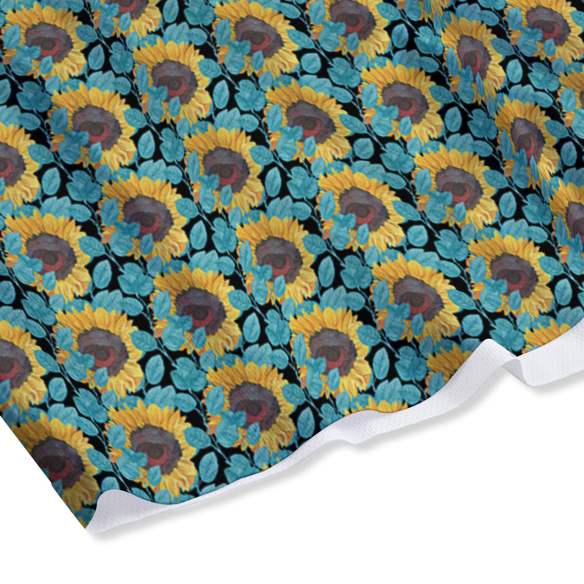 Sunflower Blue Print Pattern Mesh Shorts-grizzshop