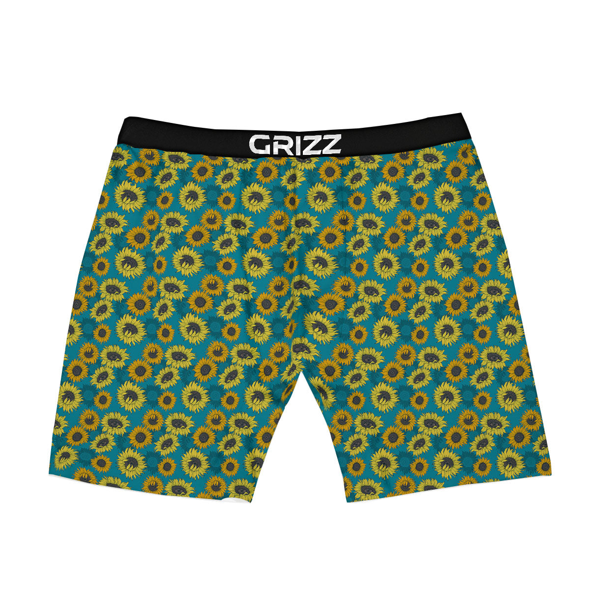 Sunflower Blue Vintage Print Pattern Boxer Briefs-grizzshop