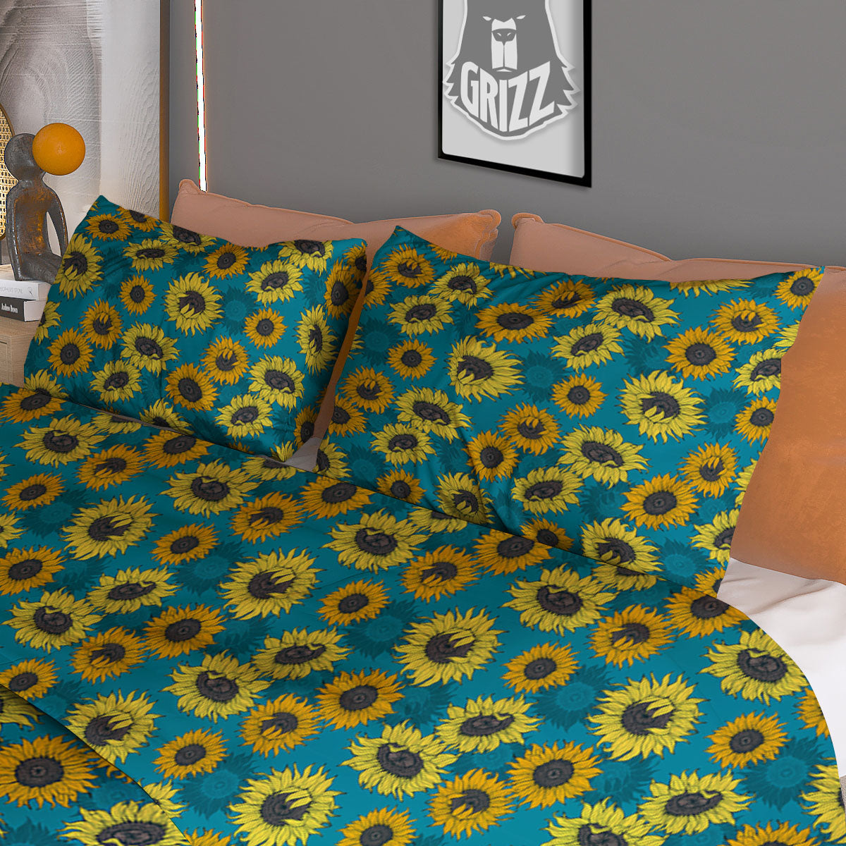 St. Patrick's Day Four Leaf Clover Print Duvet Cover Bedding Set