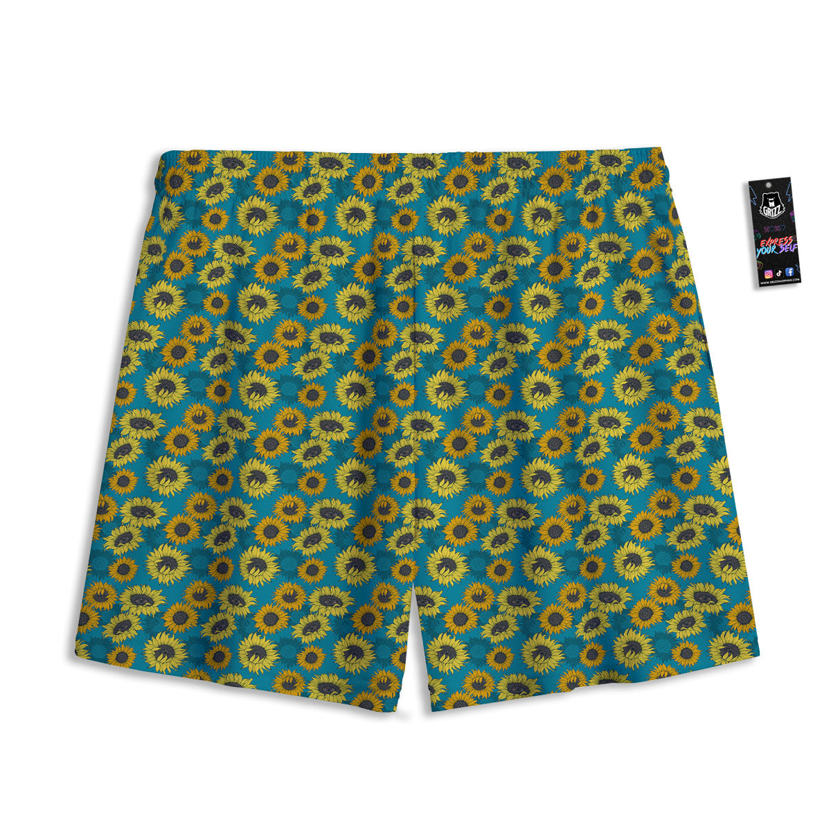 St. Patrick's Day Four Leaf Clover Print Mesh Shorts