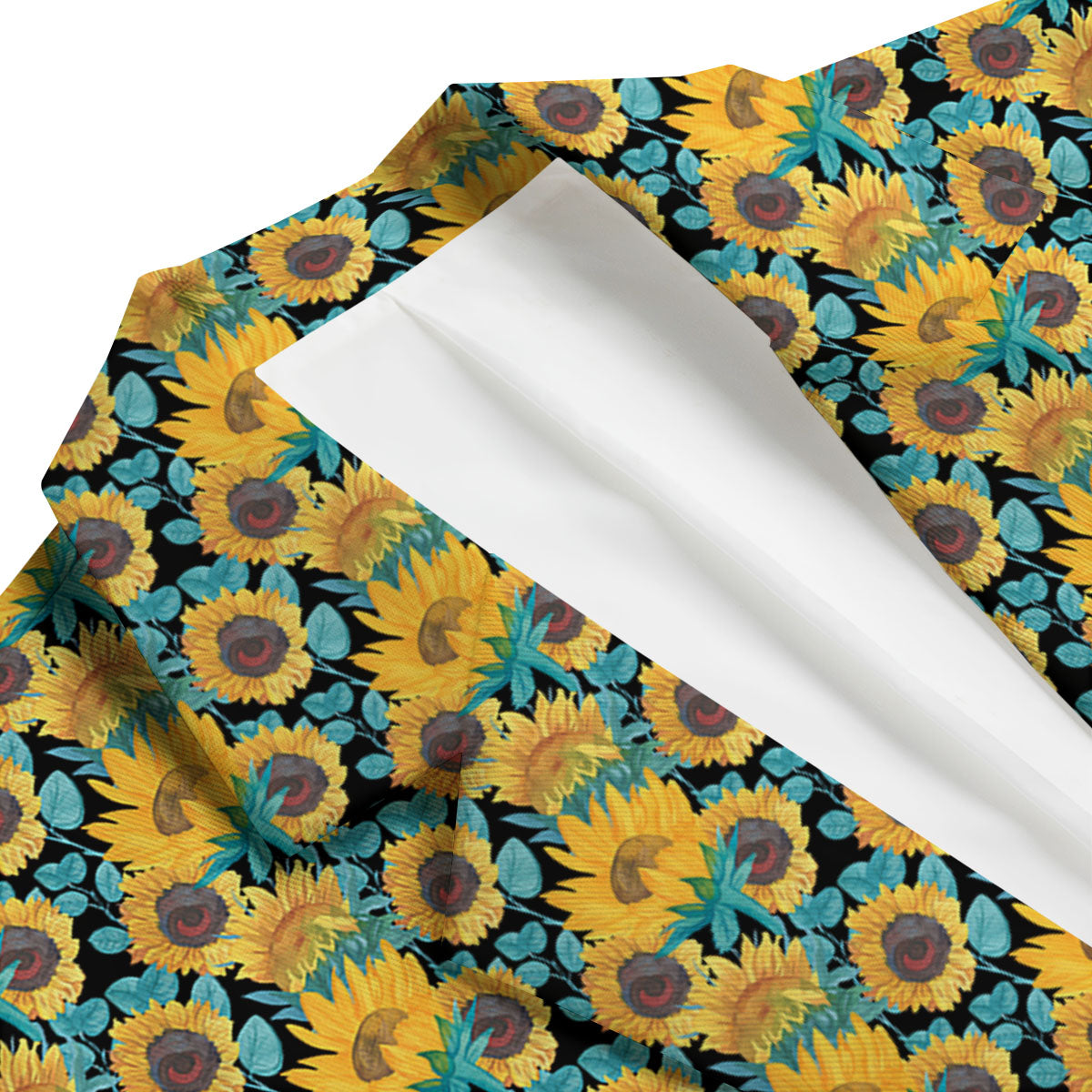 Sunflower Bright Print Pattern Men's Blazer-grizzshop